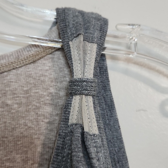 🔥FINAL💲⬇️Brunello Cucinelli Cotton/Silk Blend Grey/Tan Tank, Size M ~ EUC - Picture 6 of 14